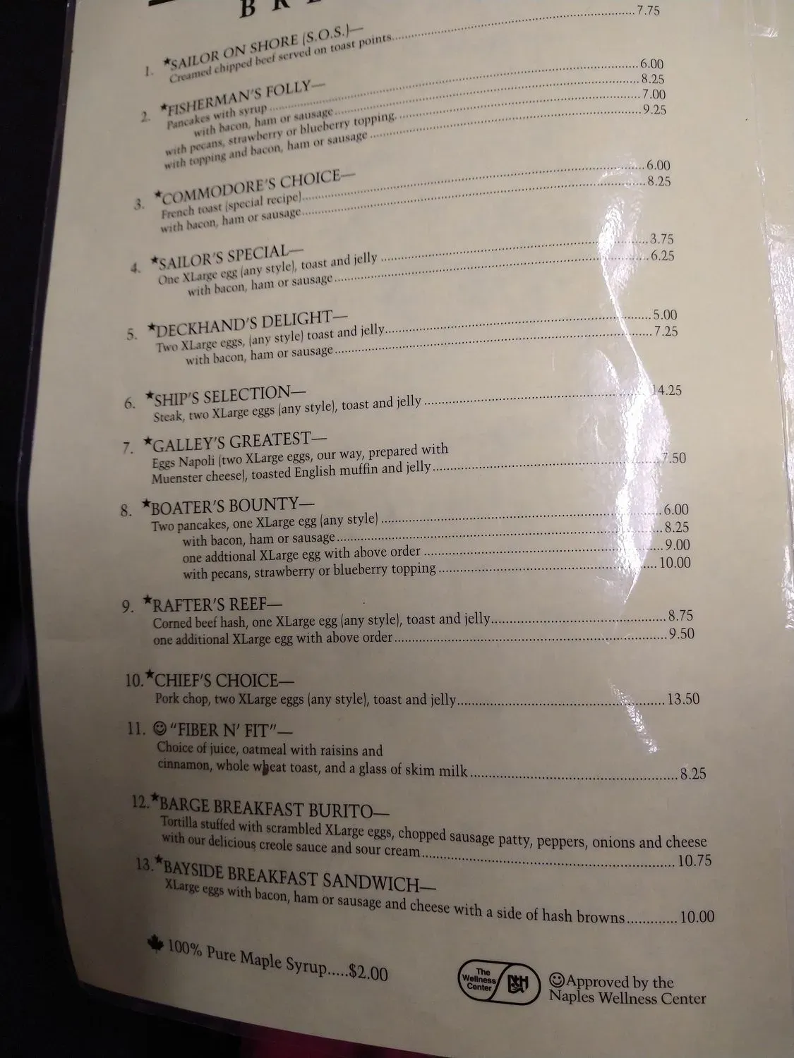 Menu 5