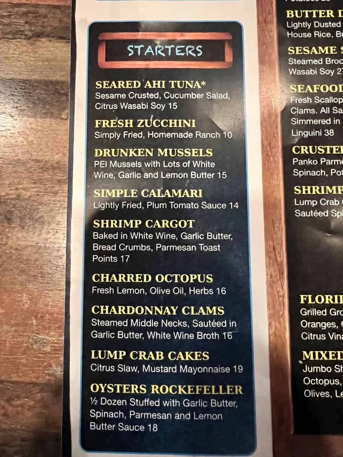 Menu 5