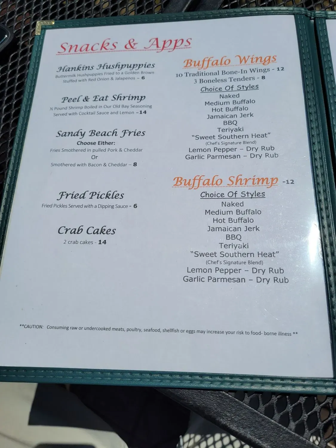 Menu 1