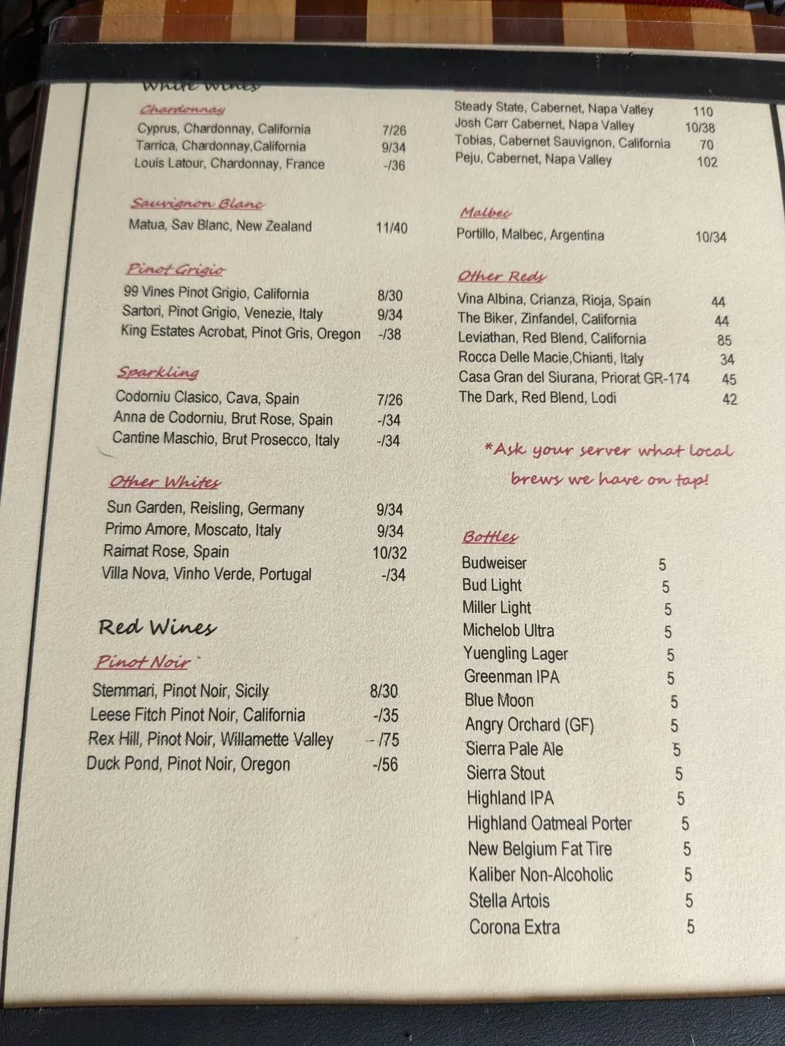 Menu 2