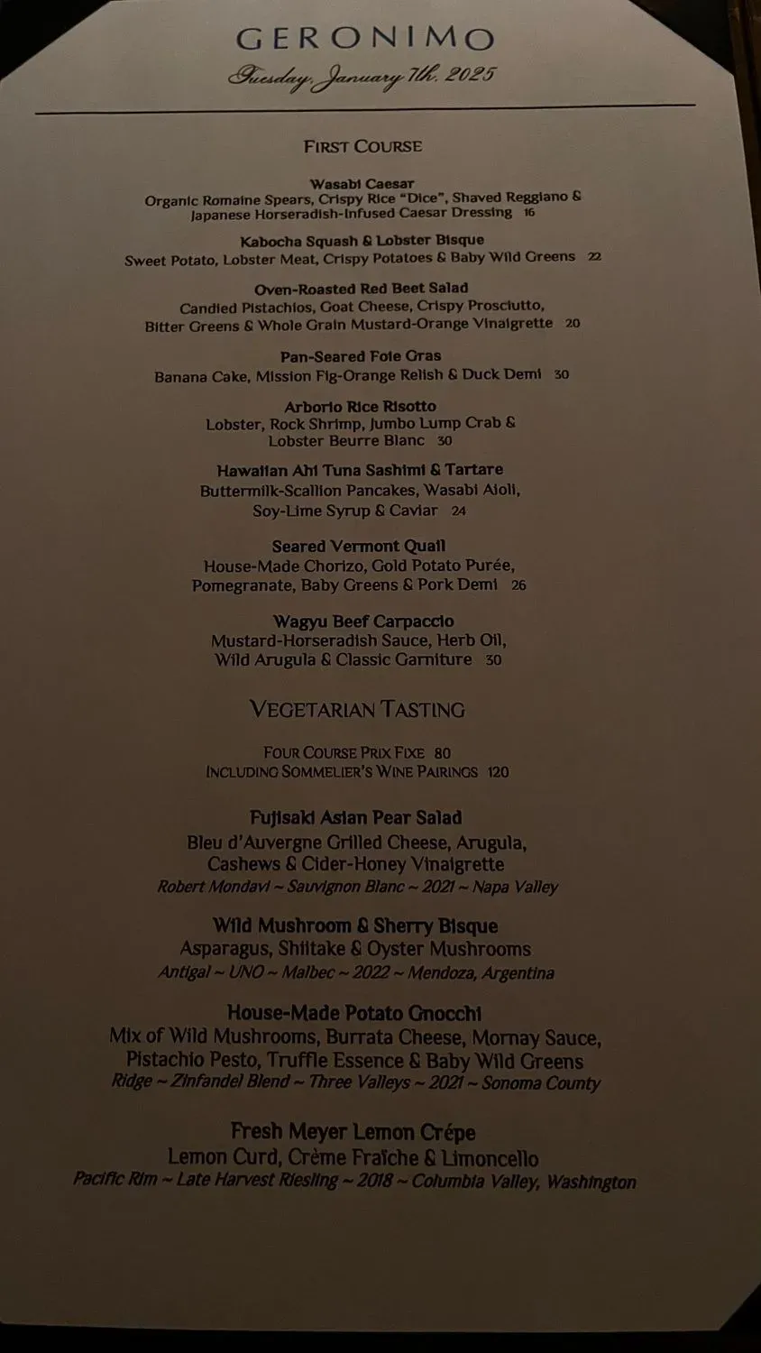 Menu 2