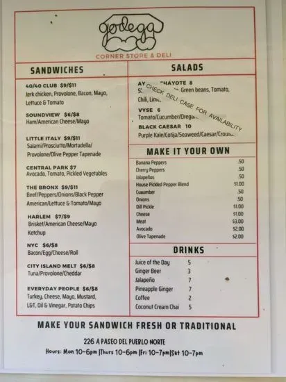 Menu 5