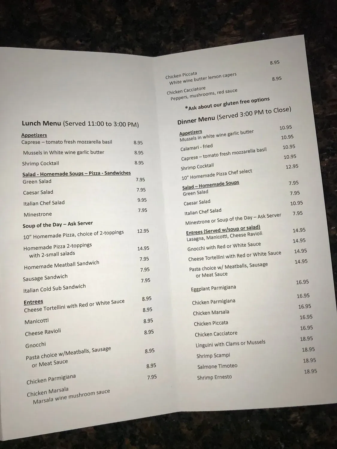 Menu 2