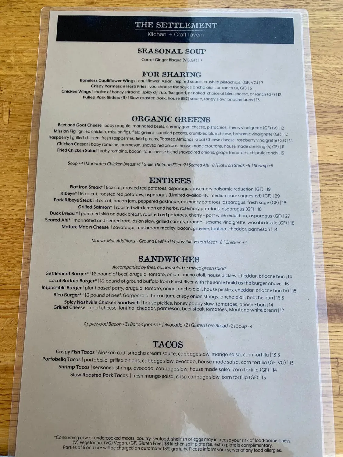 Menu 1