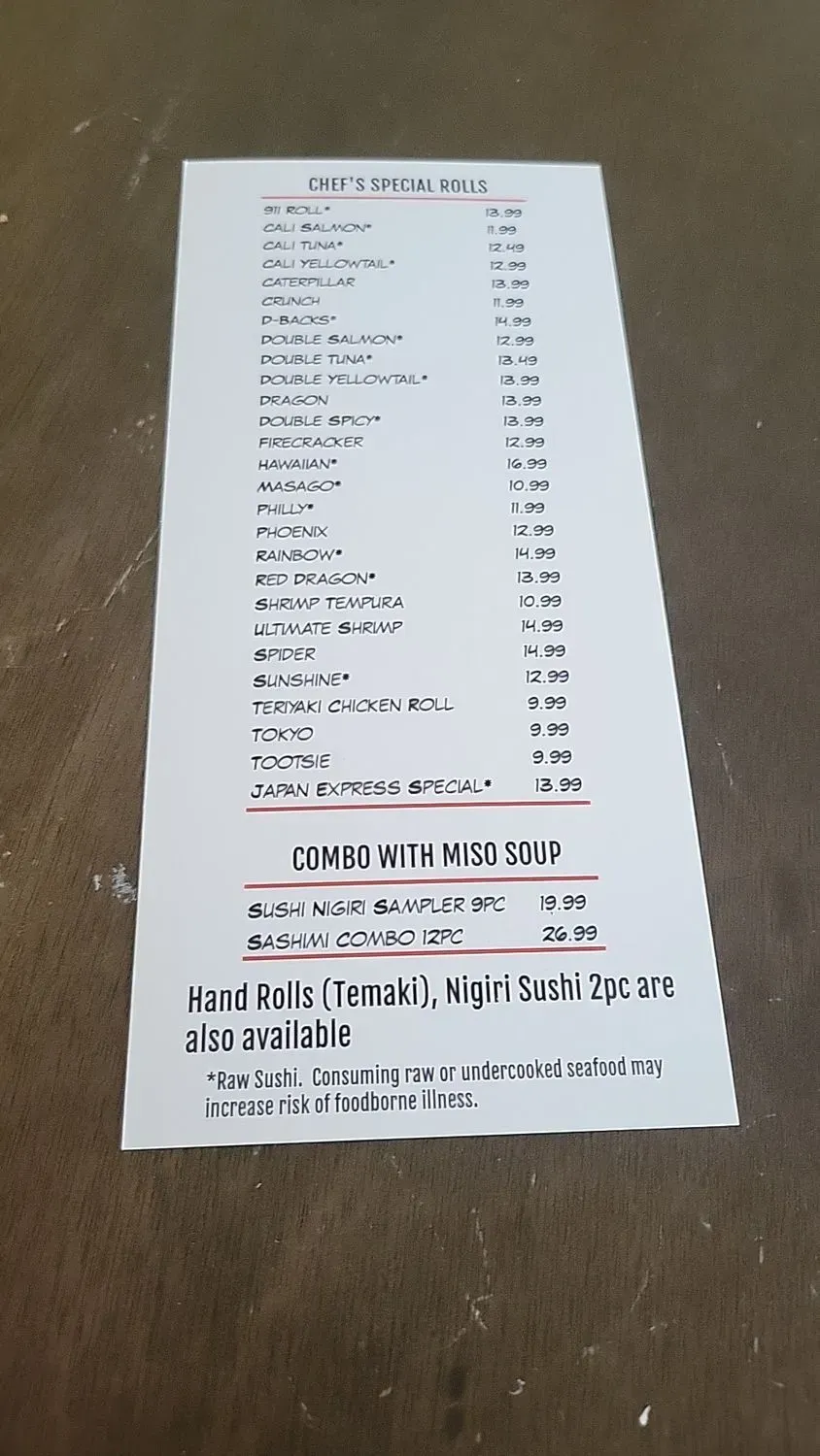 Menu 4