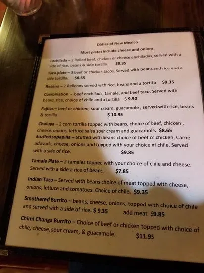 Menu 5