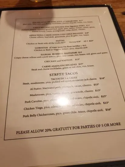 Menu 1