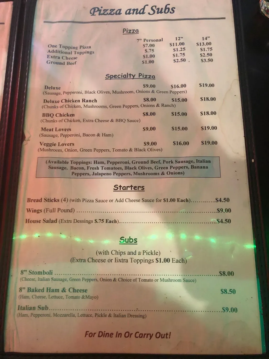 Menu 2