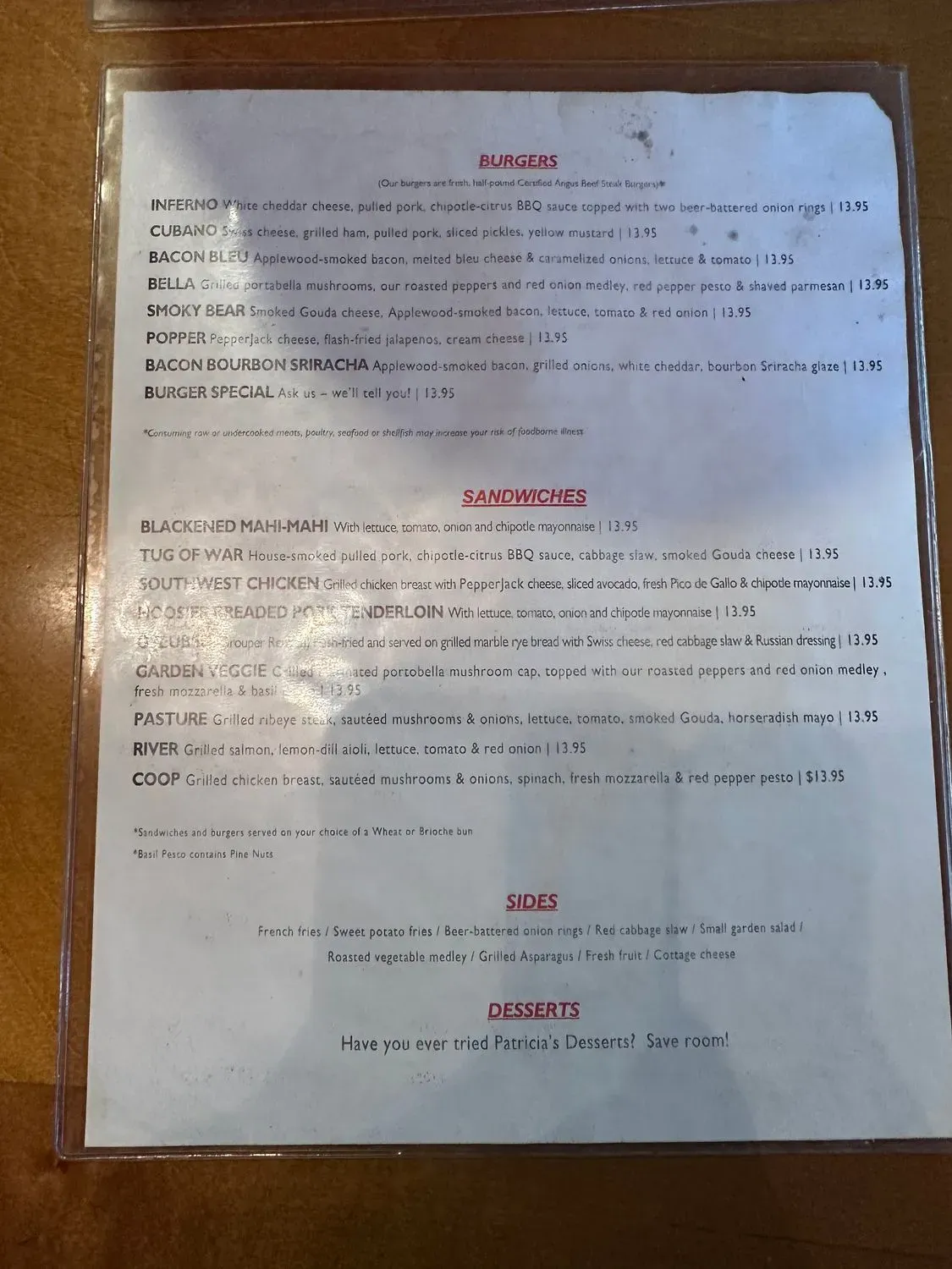 Menu 5