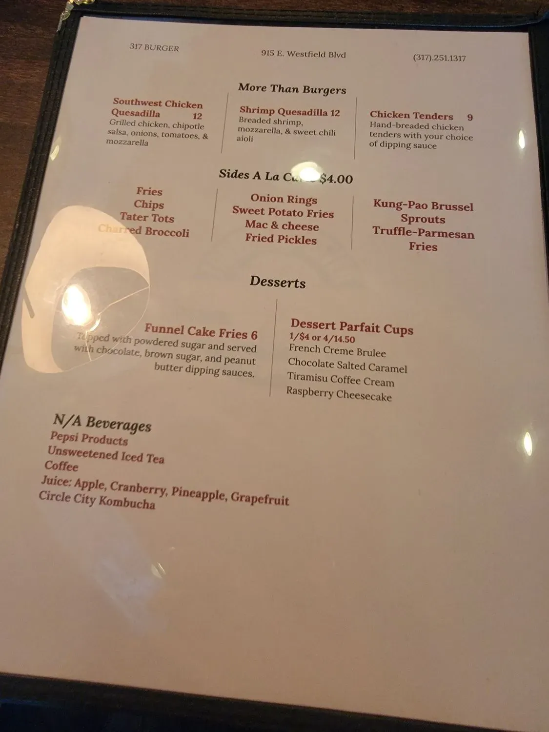 Menu 5