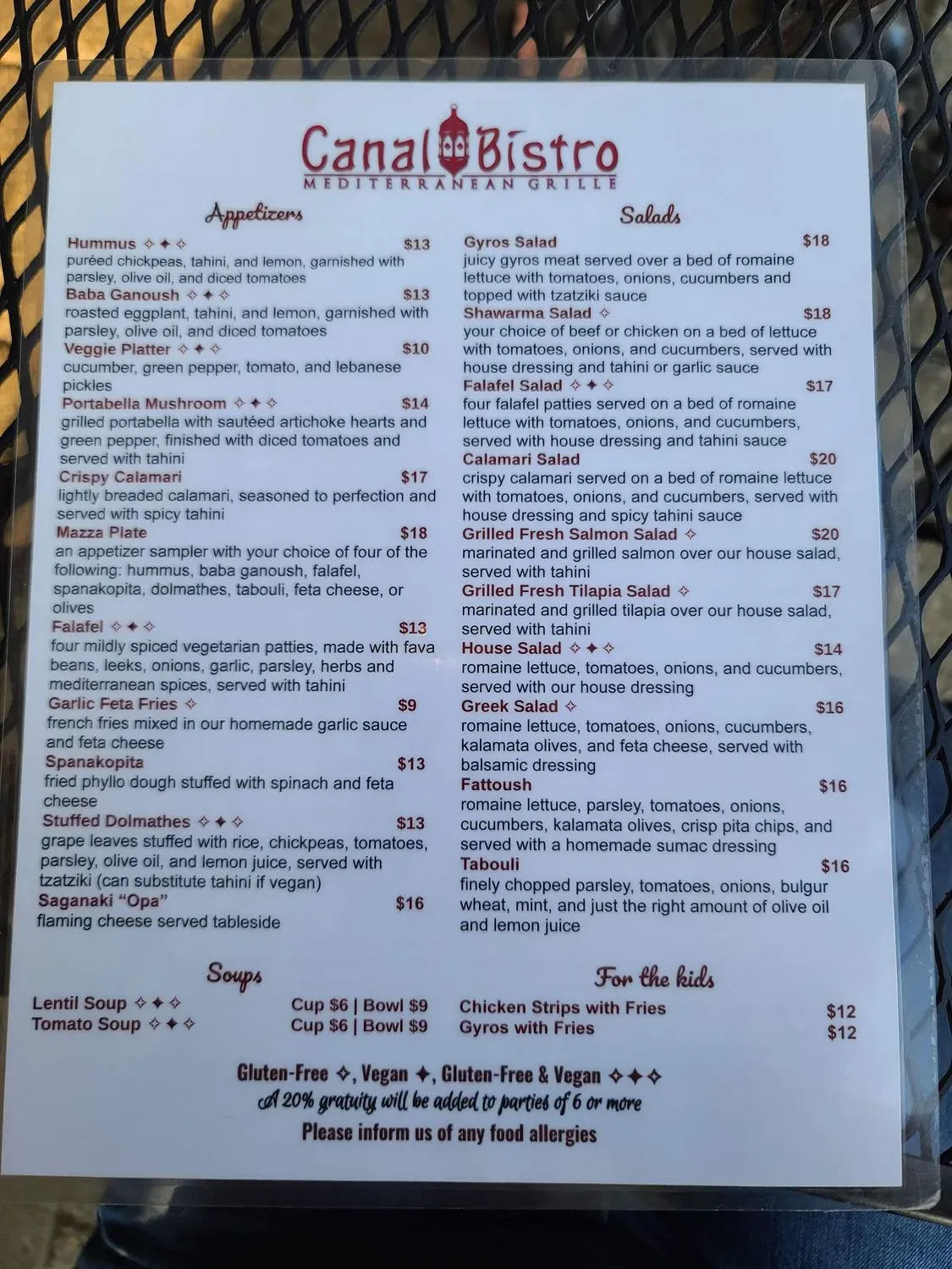 Menu 6