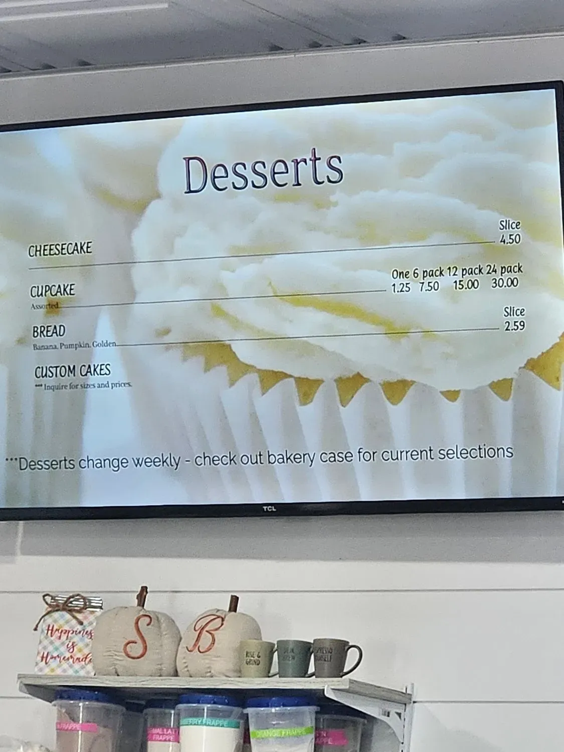 Sundae Brew Menu - Updated November 2025