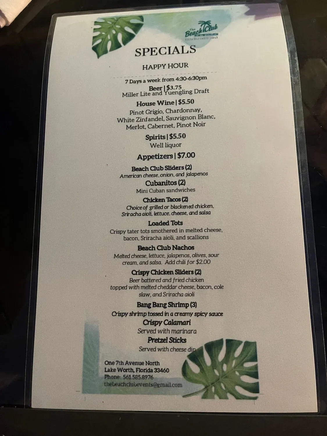 Menu 4