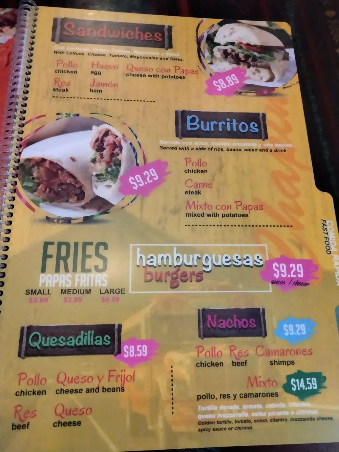 Menu 5