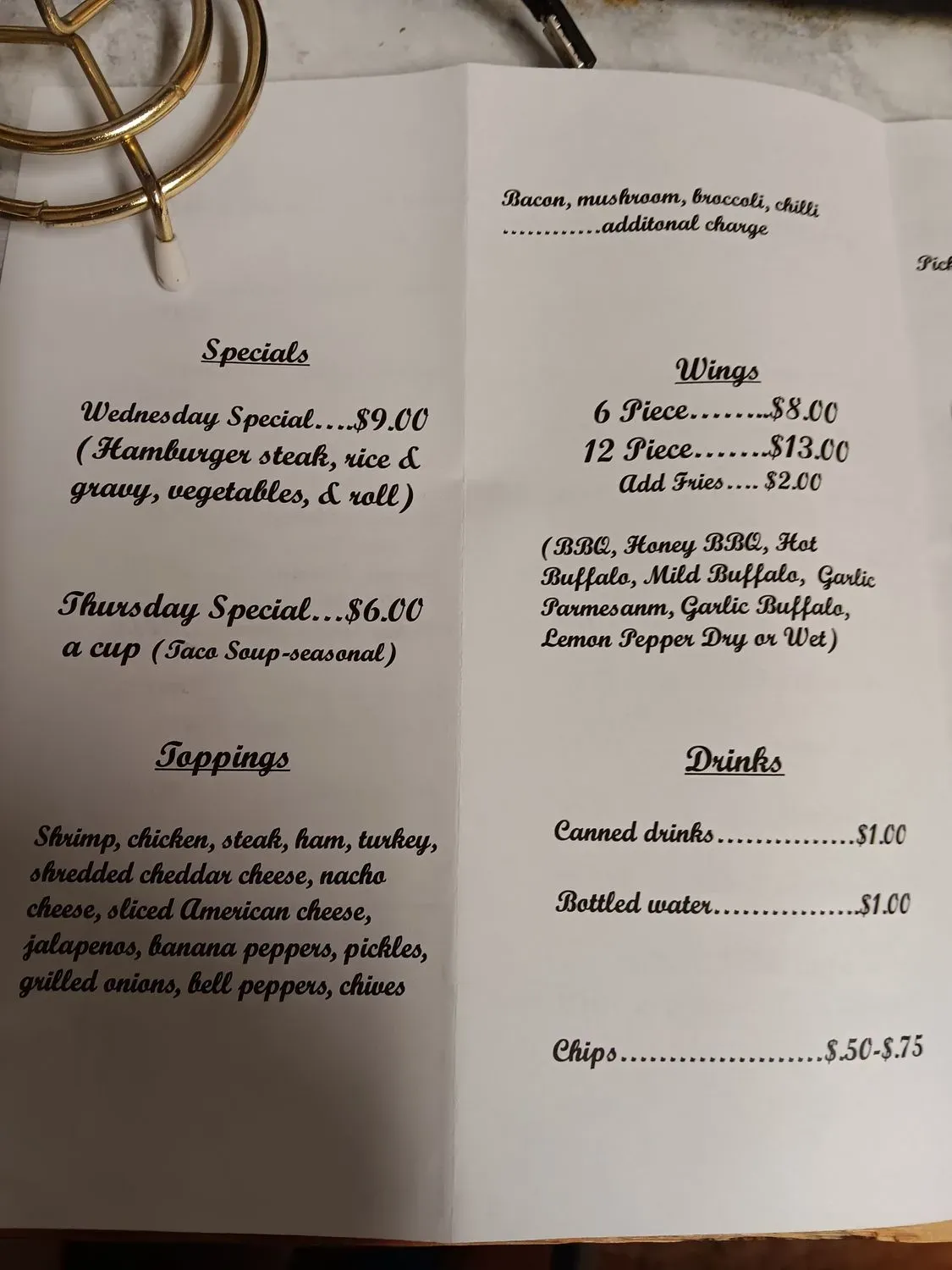 Menu 2