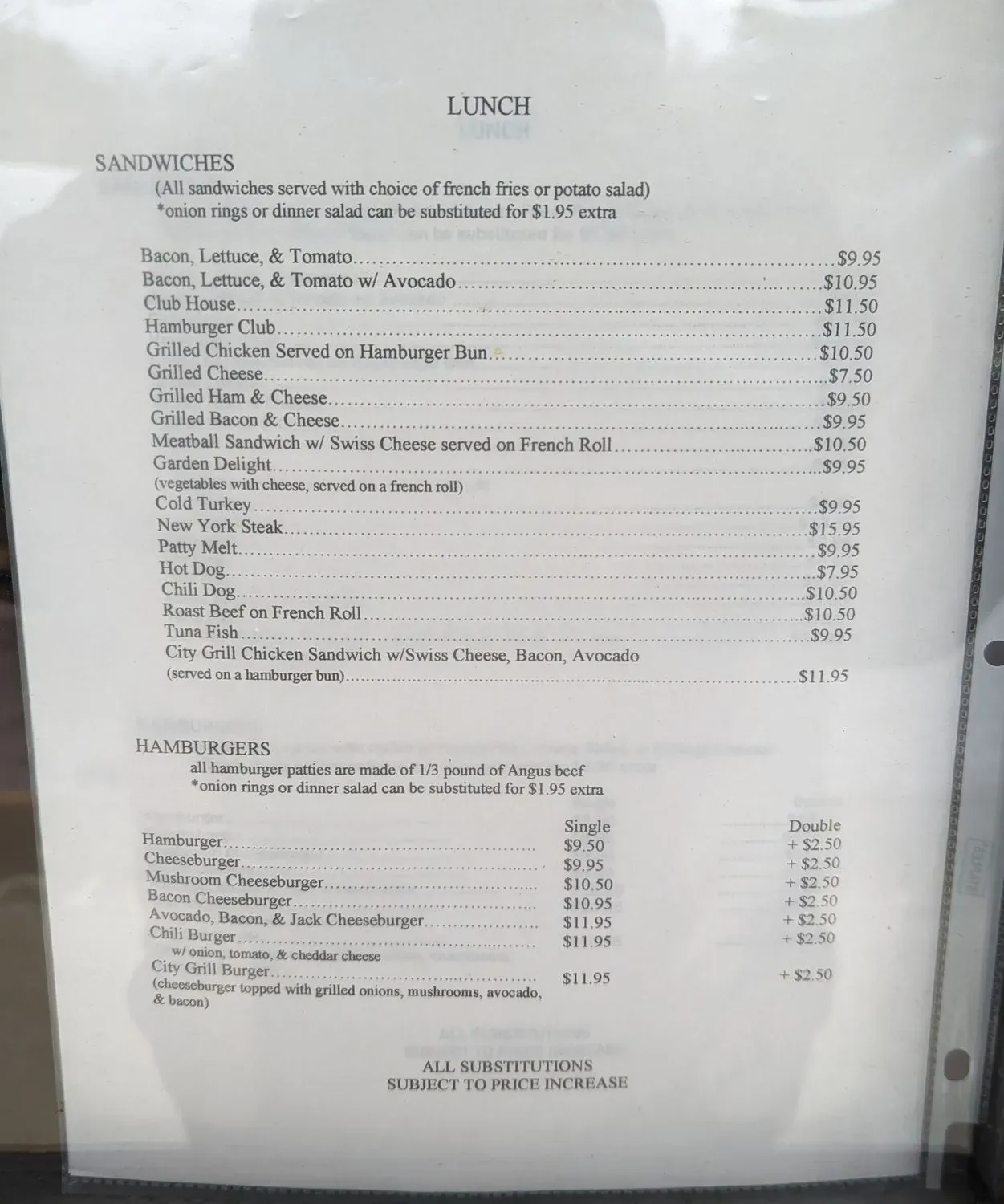 Menu 2