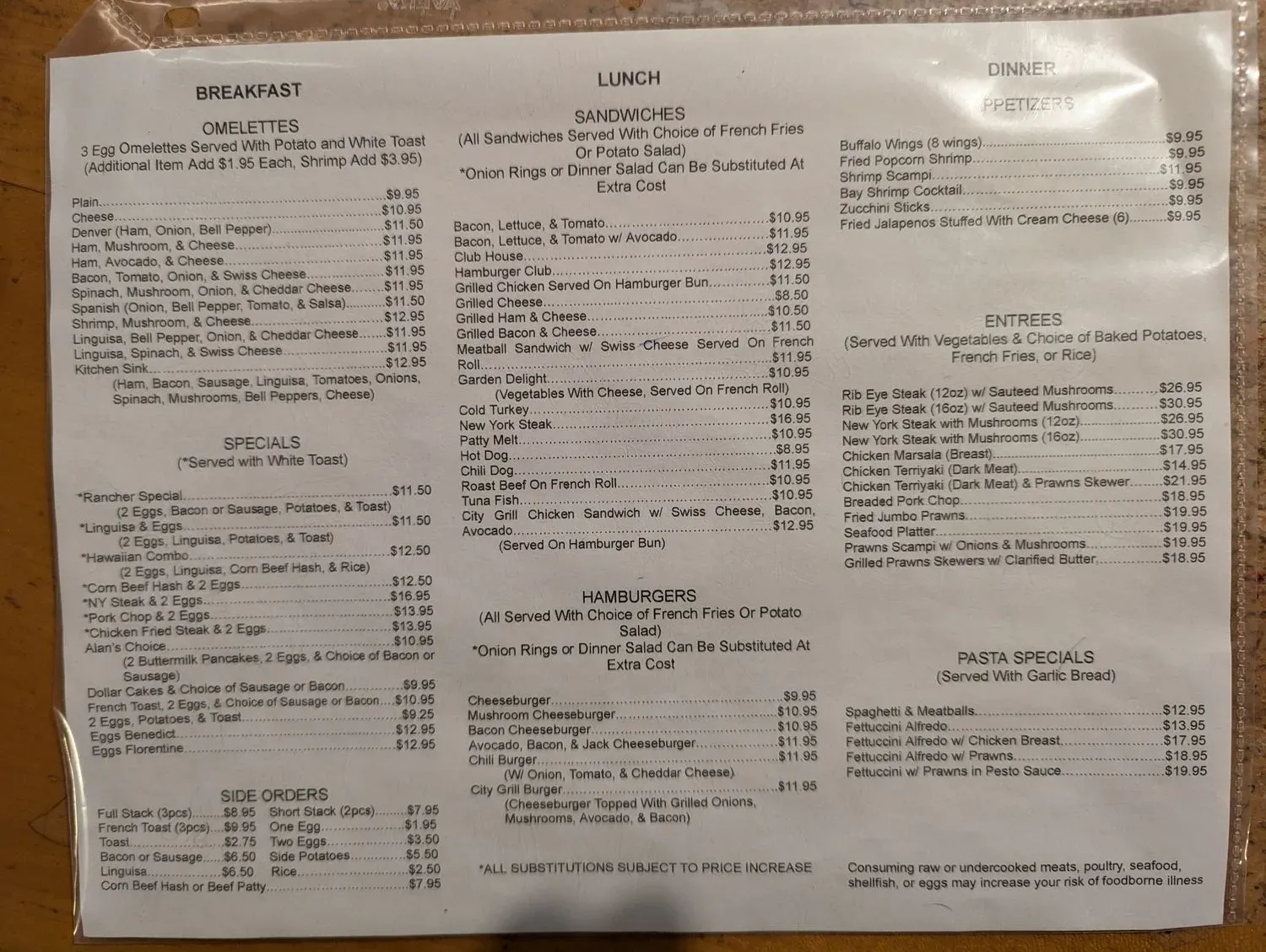 Menu 1