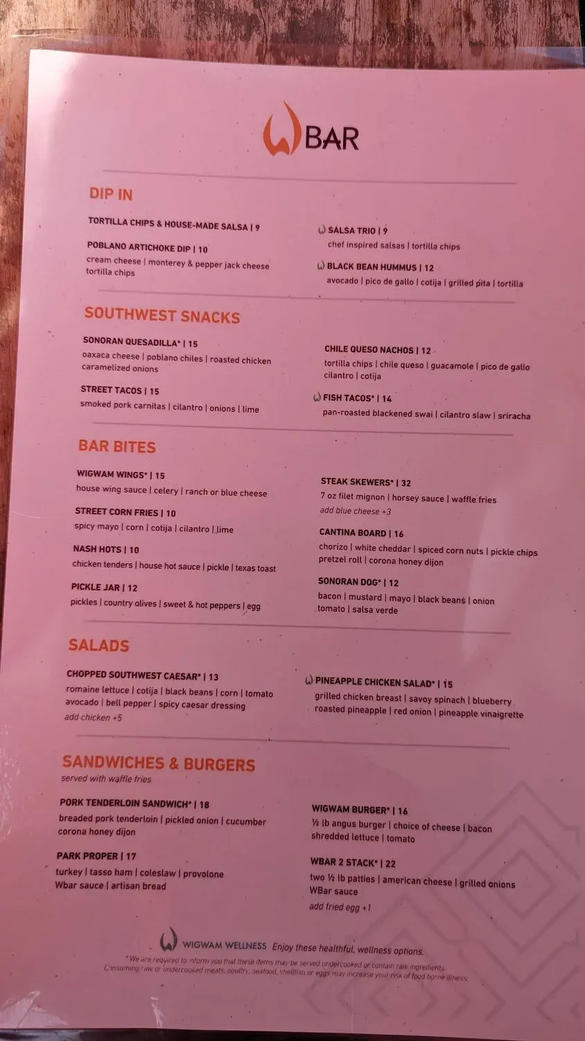 Menu 6