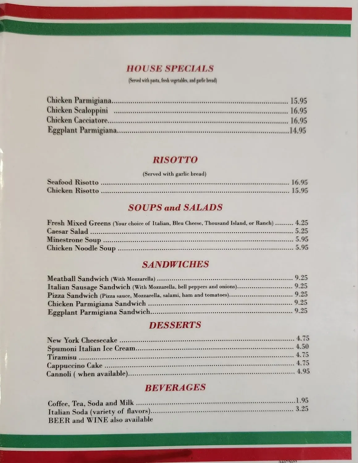 Menu 1