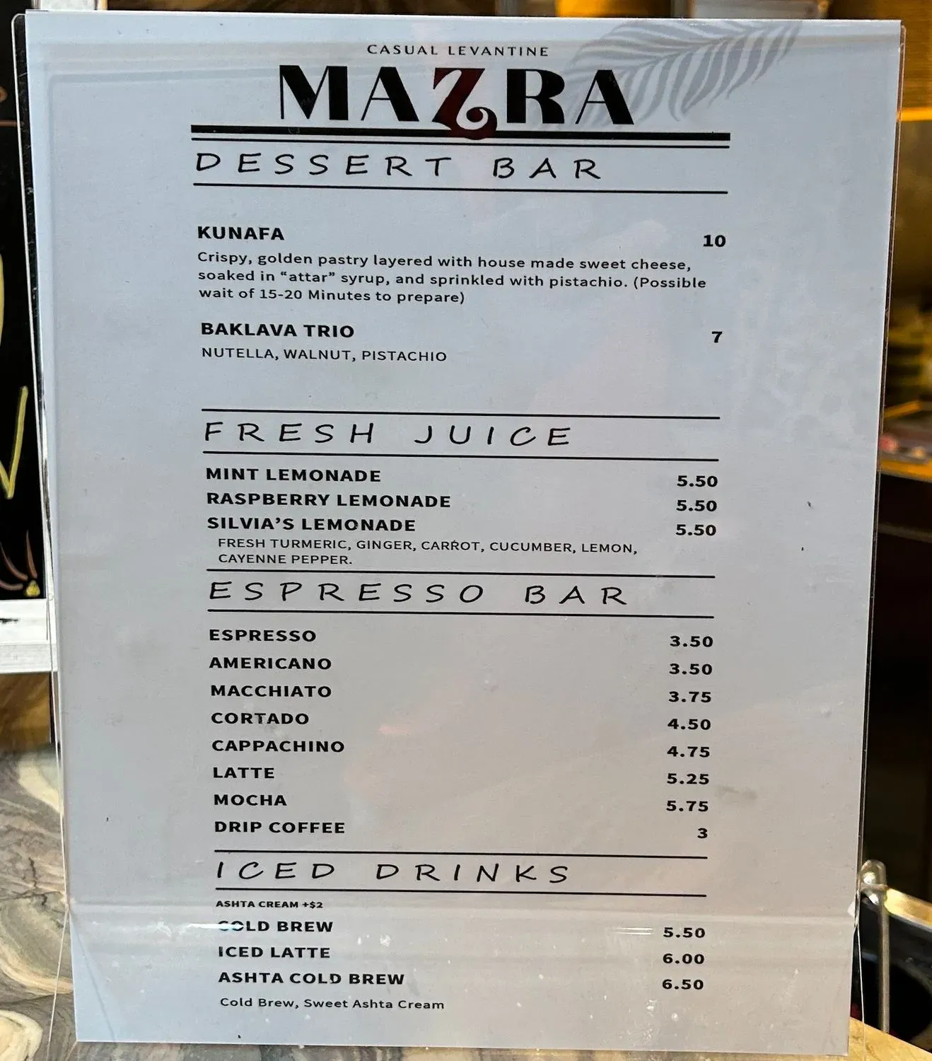 Menu 2