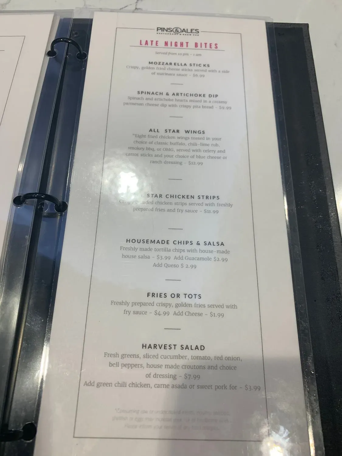 Menu 5