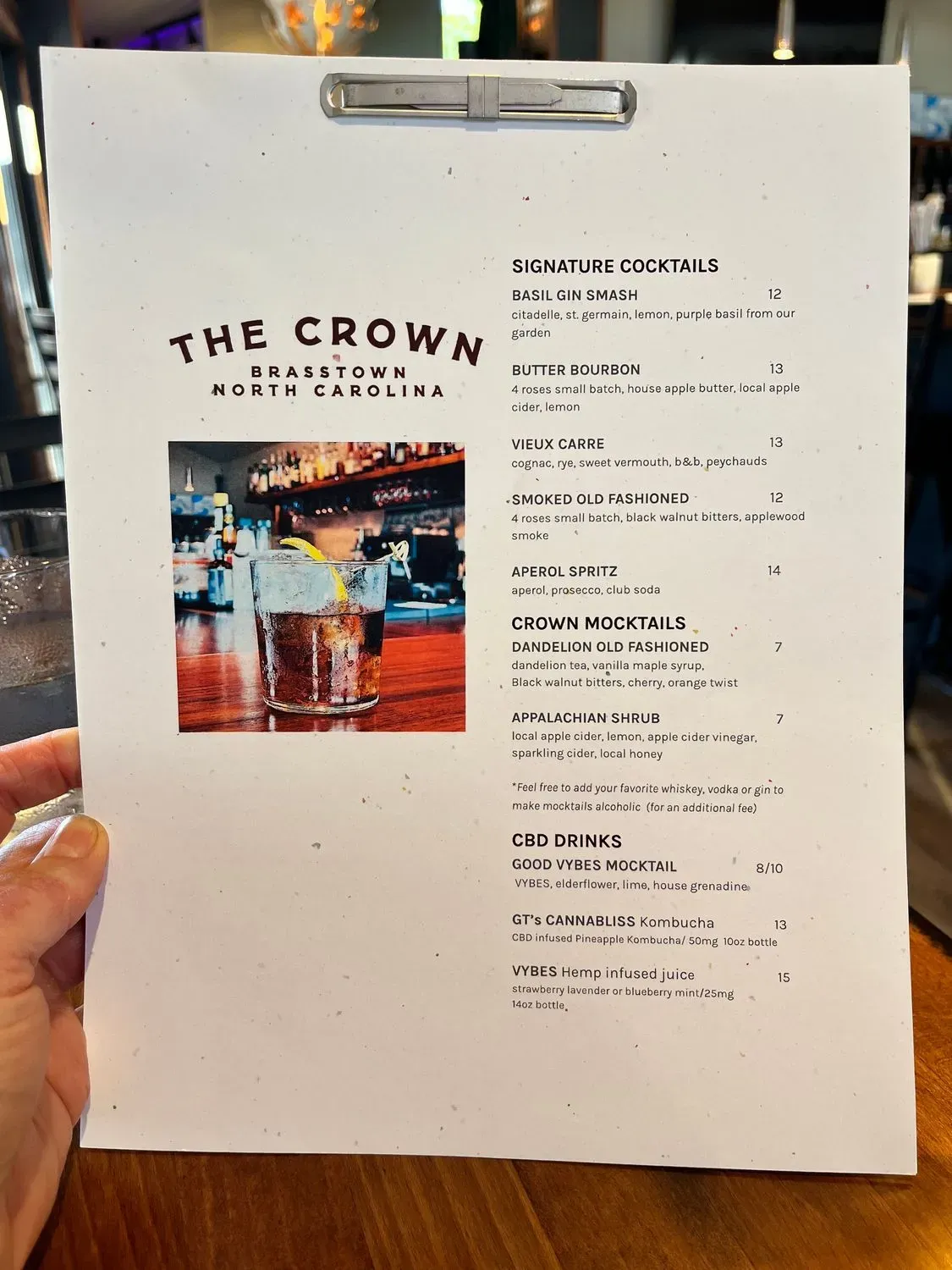 The Crown Restaurant Menu - Updated November 2025