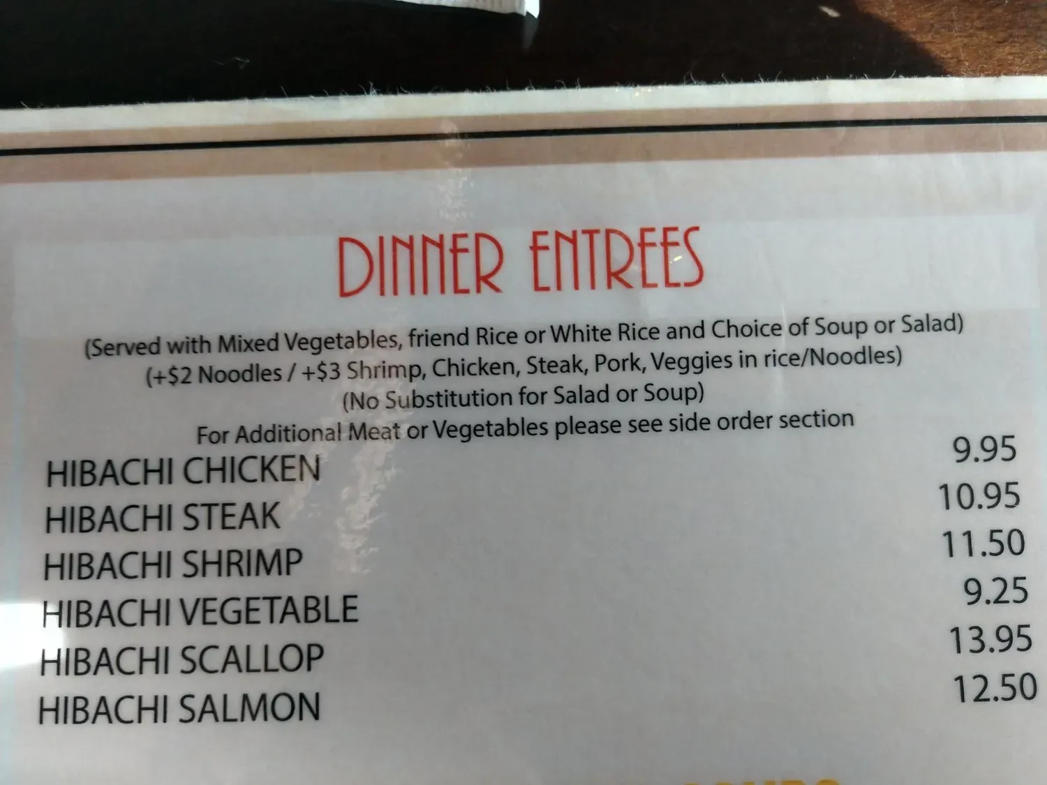 Menu 5