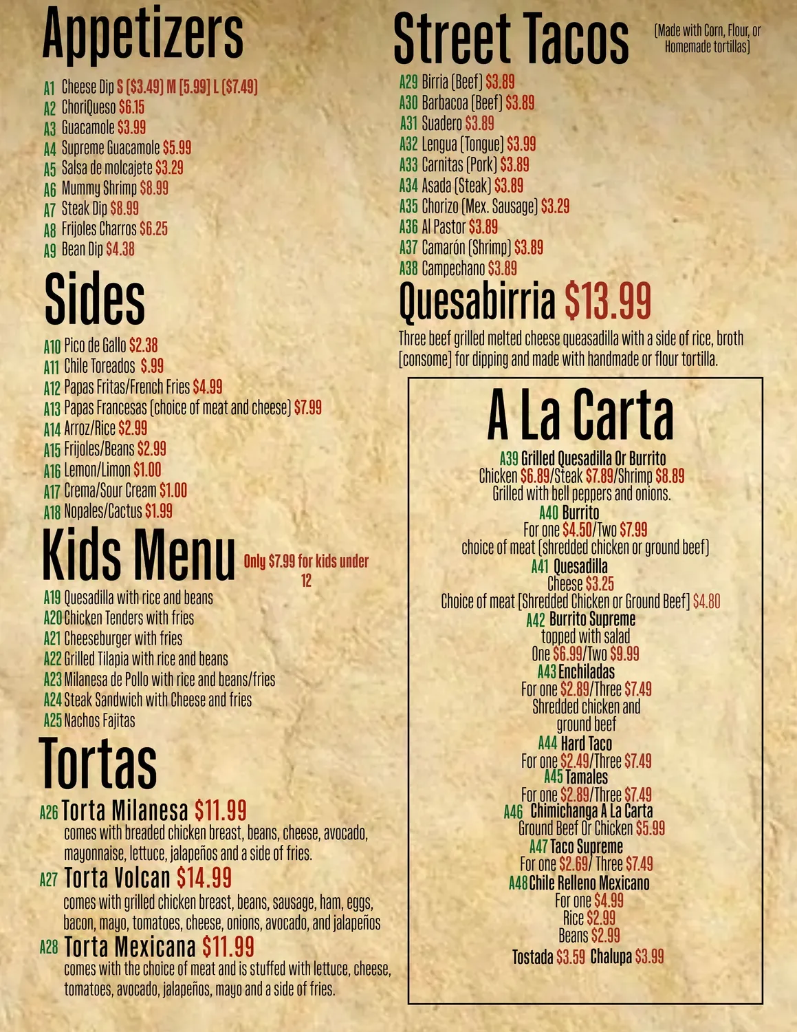 Menu 1