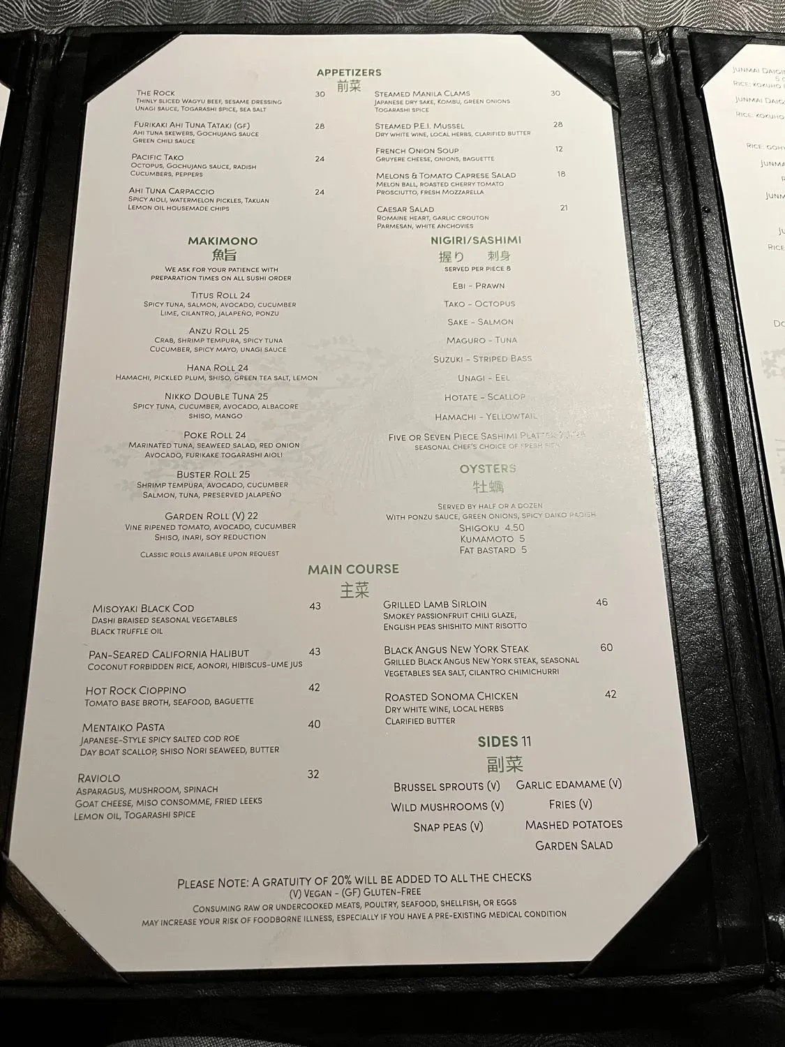 Menu 5