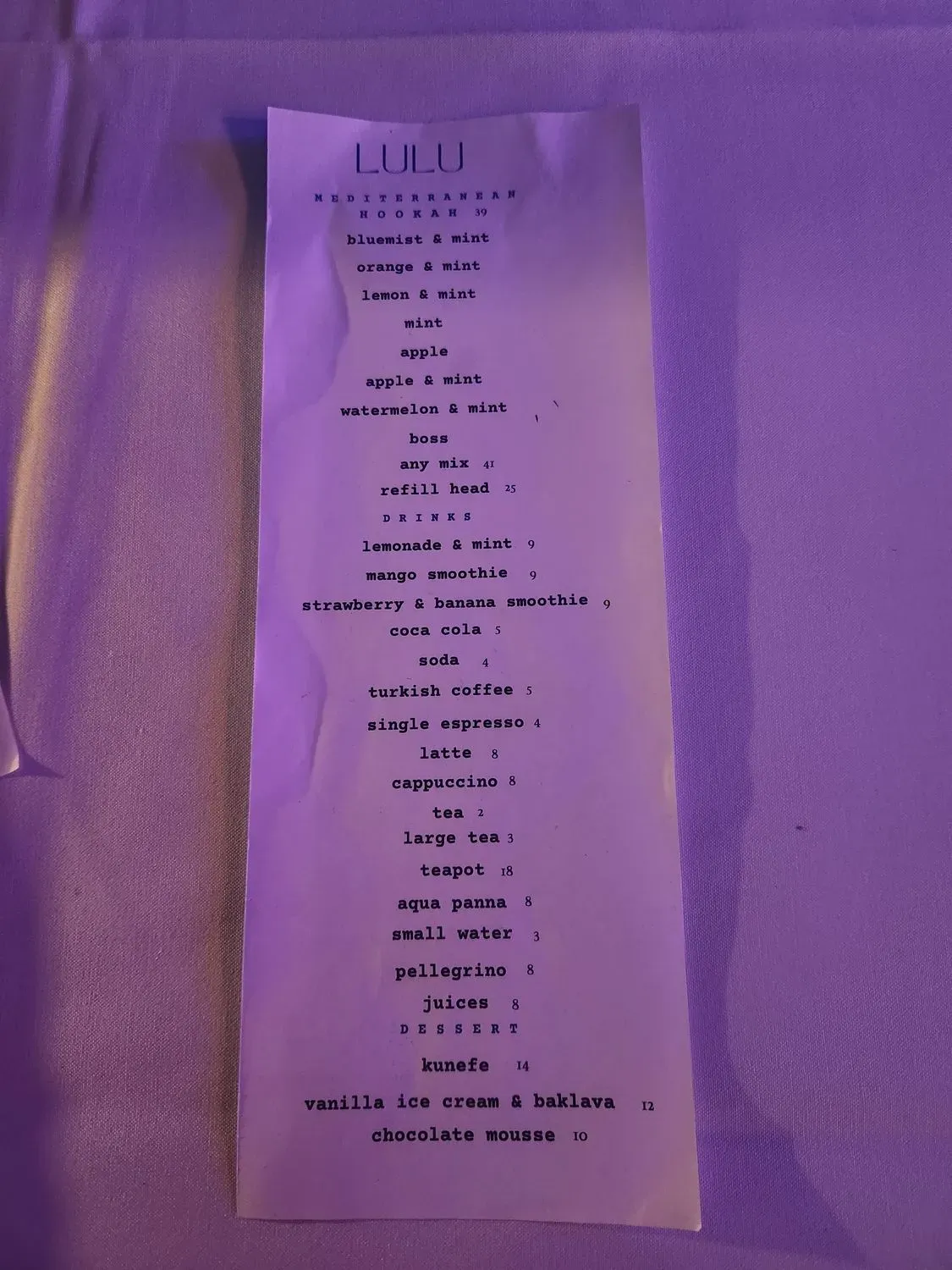 Menu 2