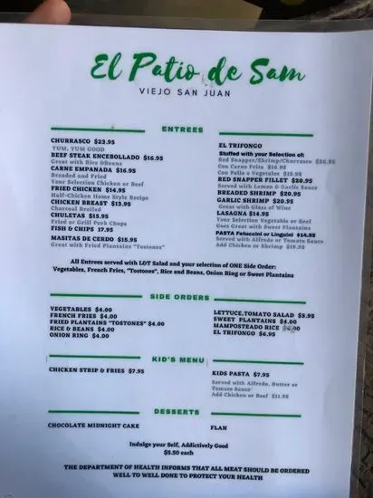 Menu 5