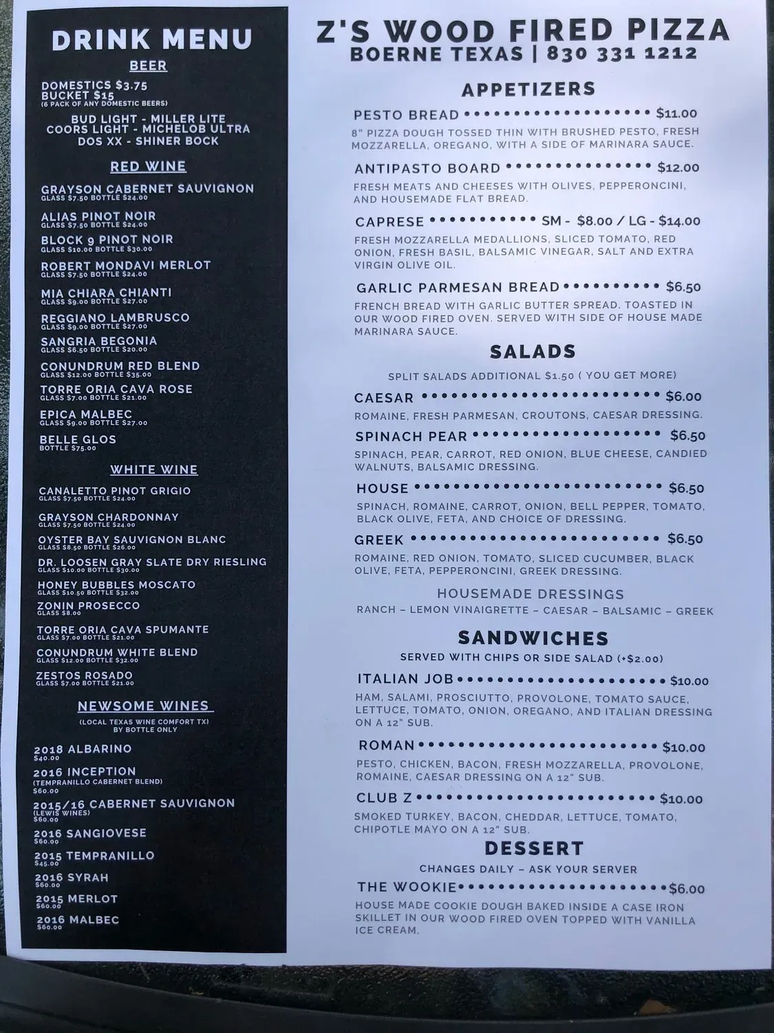 Menu 4