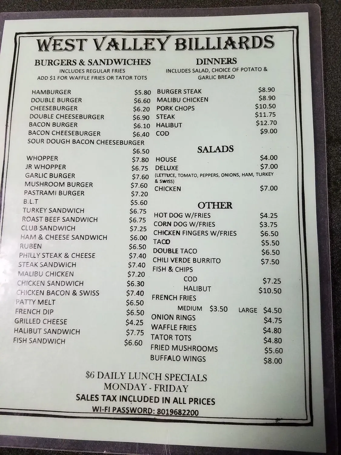 Menu 2