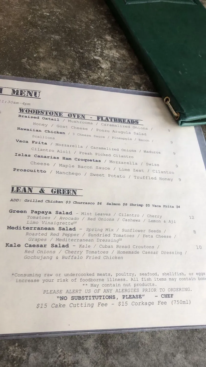 Menu 4