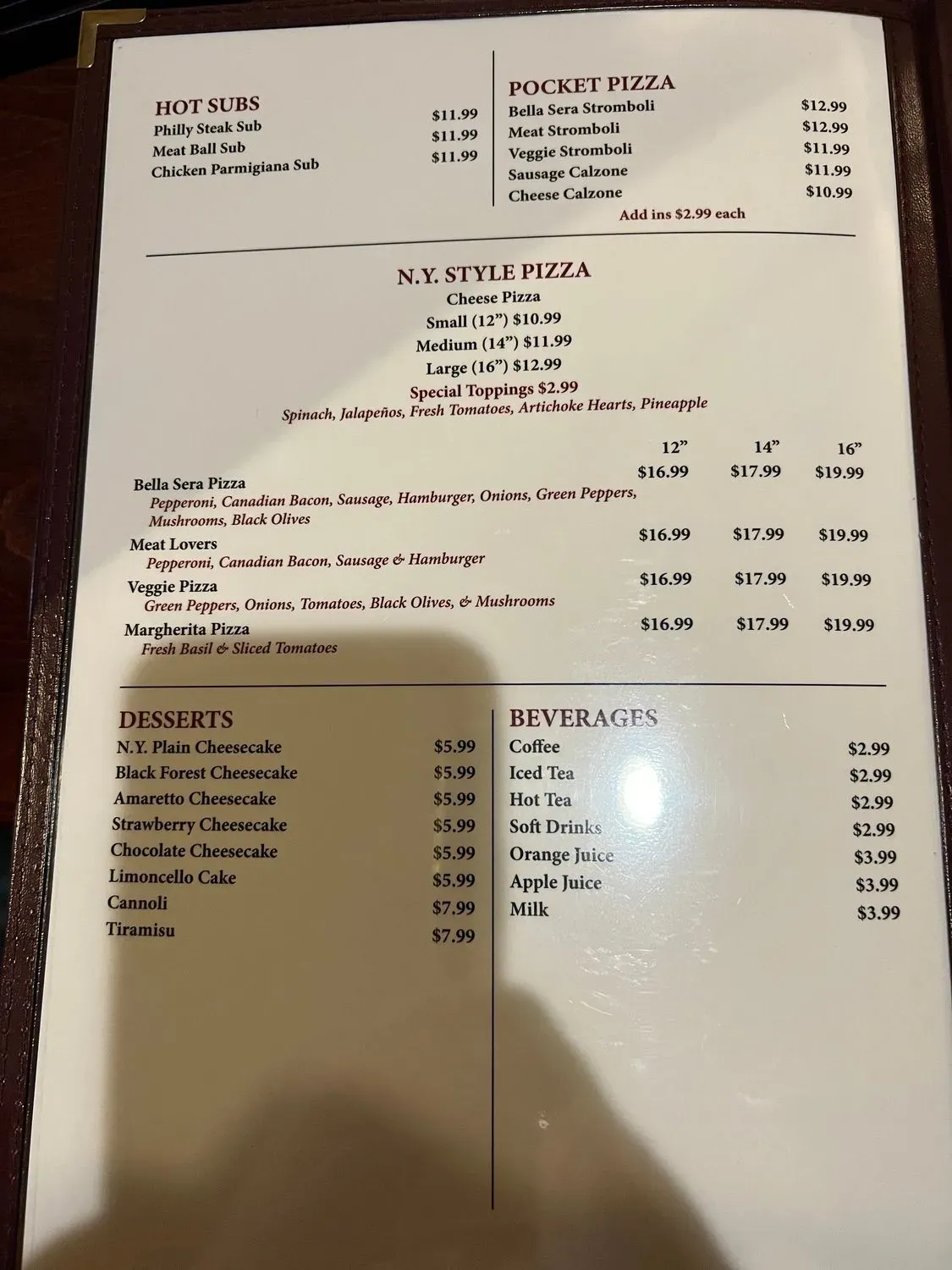 Menu 4