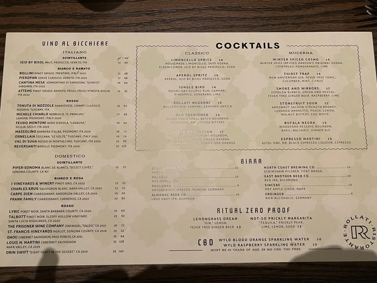 Menu 1