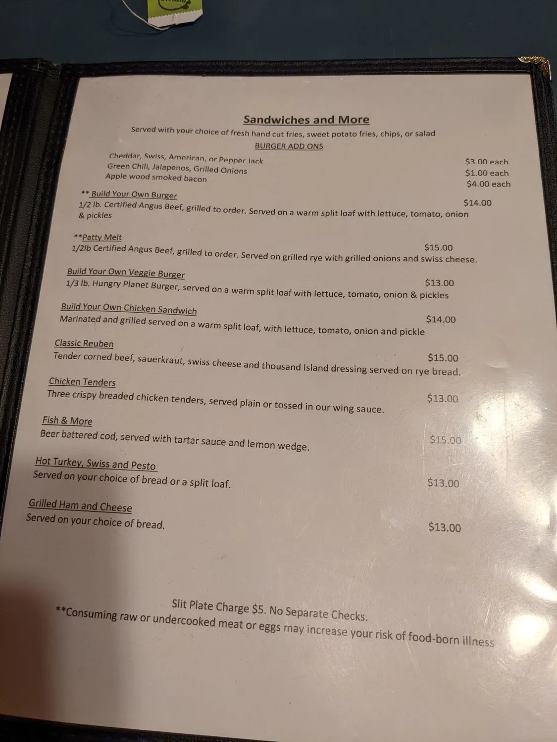 Menu 5