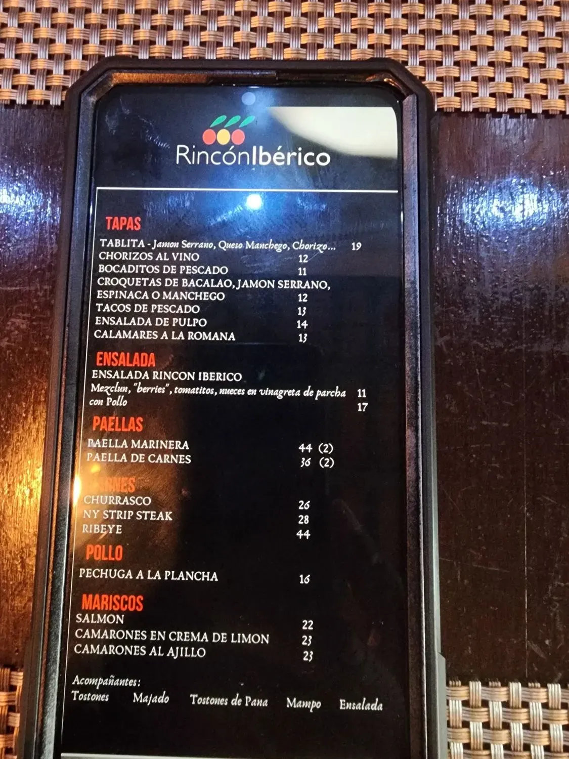 Menu 5