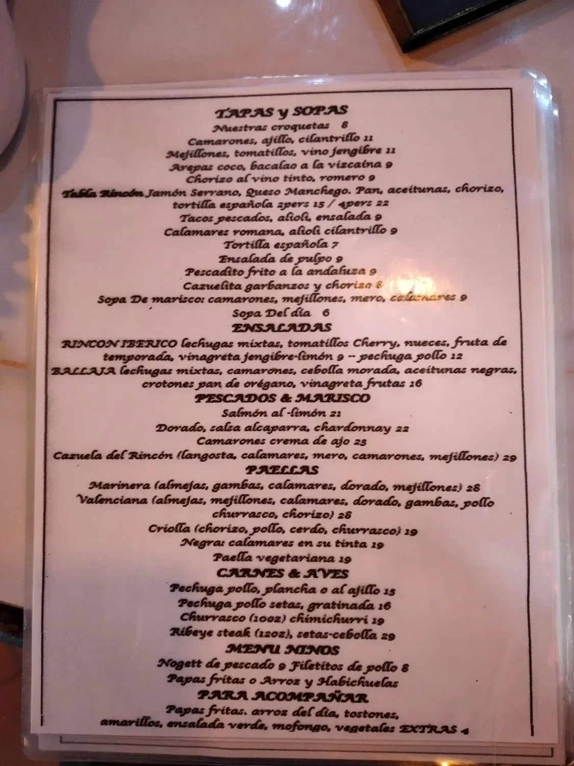 Menu 1