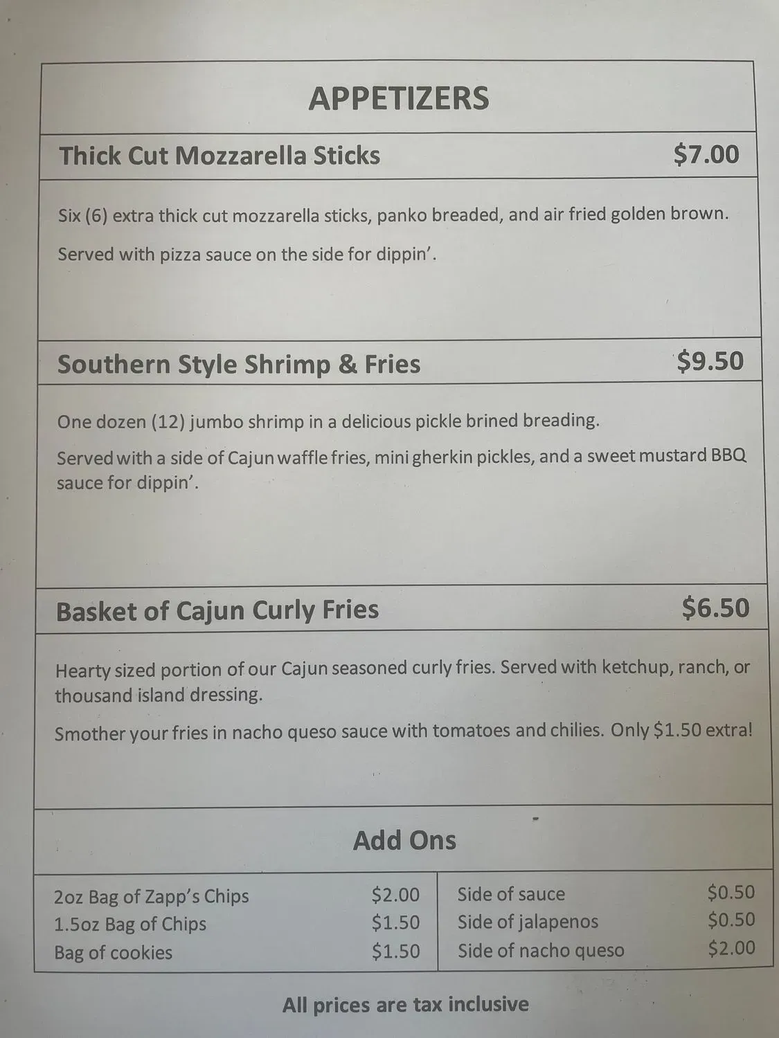 Menu 1