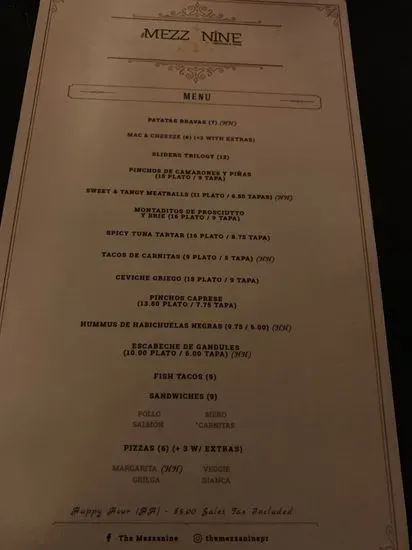 Menu 5