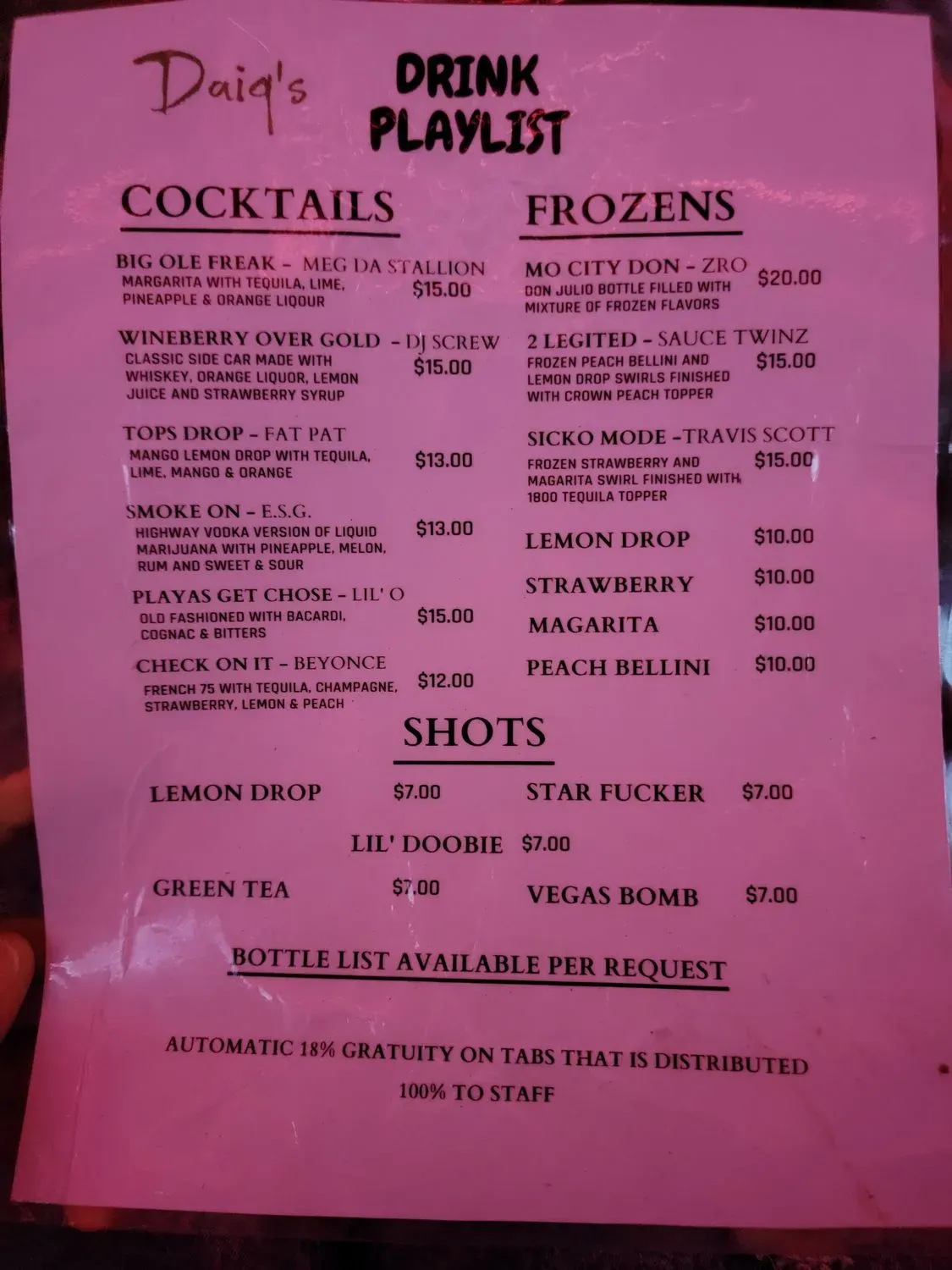 Menu 3