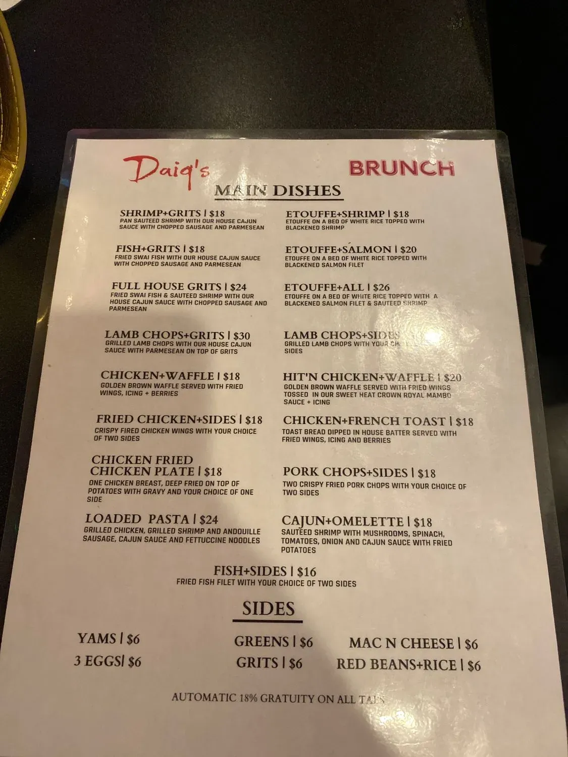 Menu 4