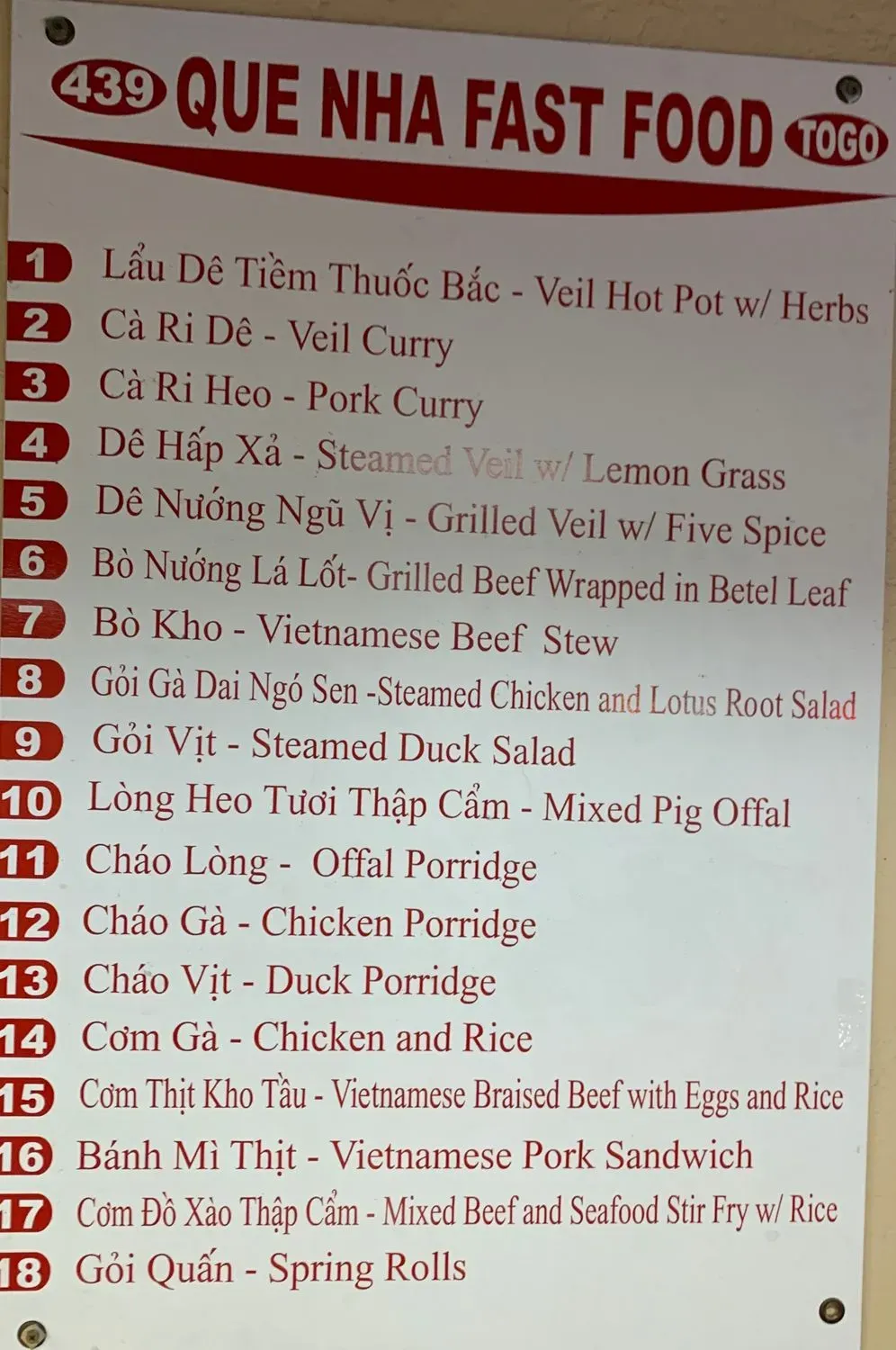 Menu 1