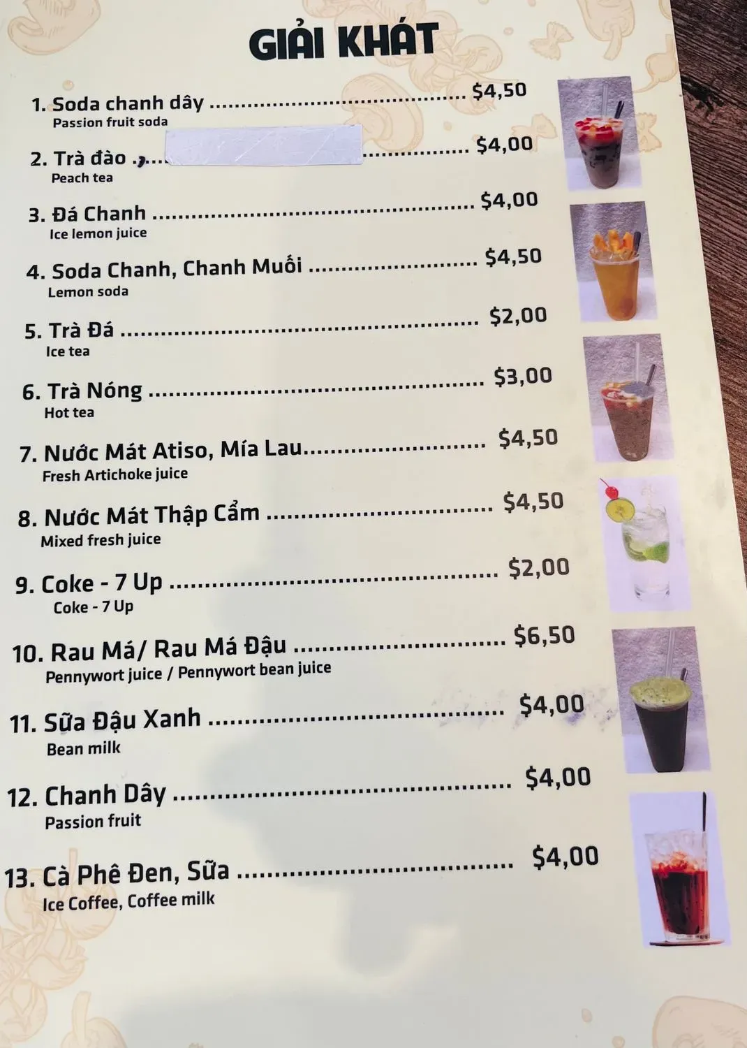 Menu 4