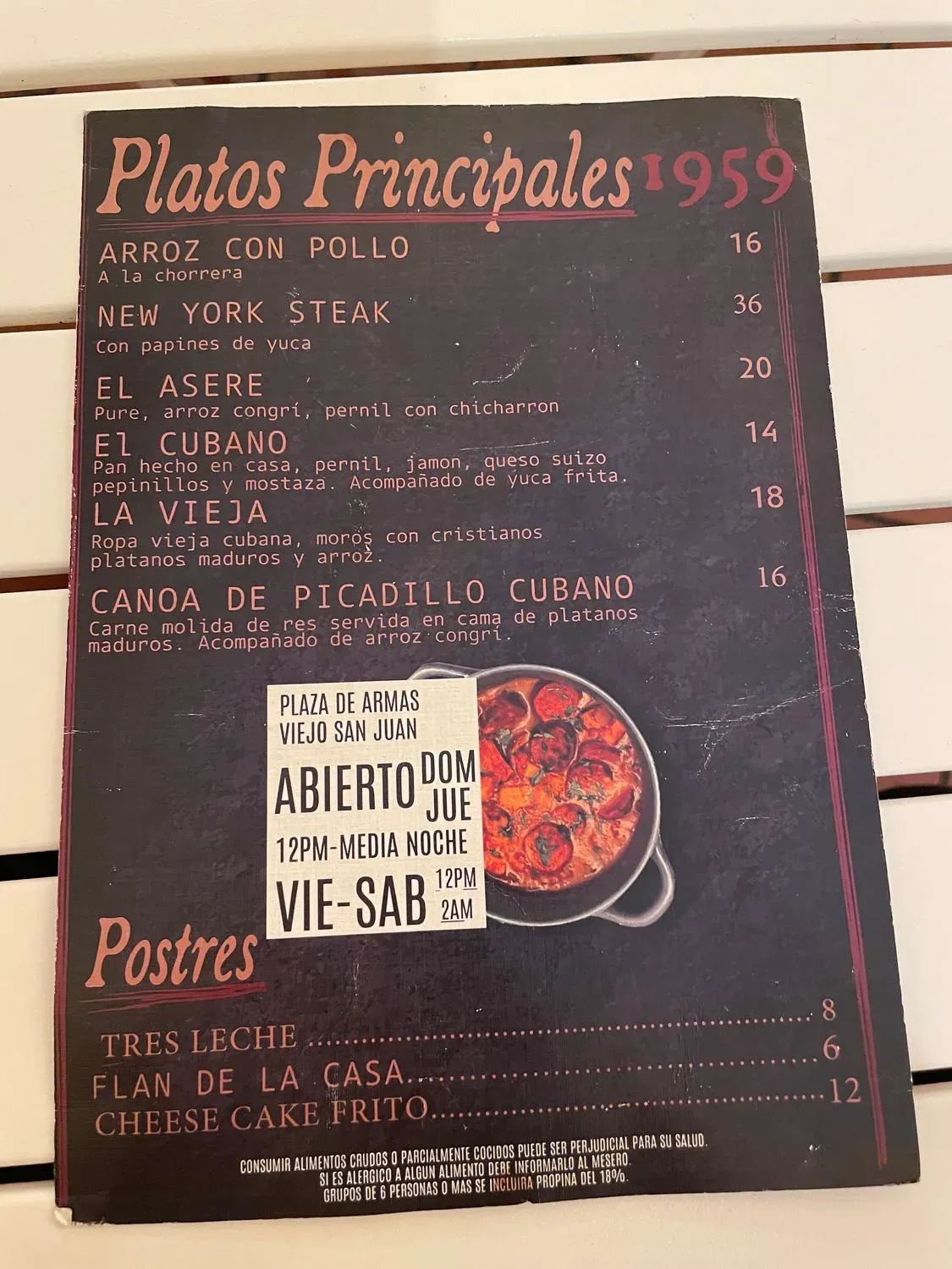 Menu 6