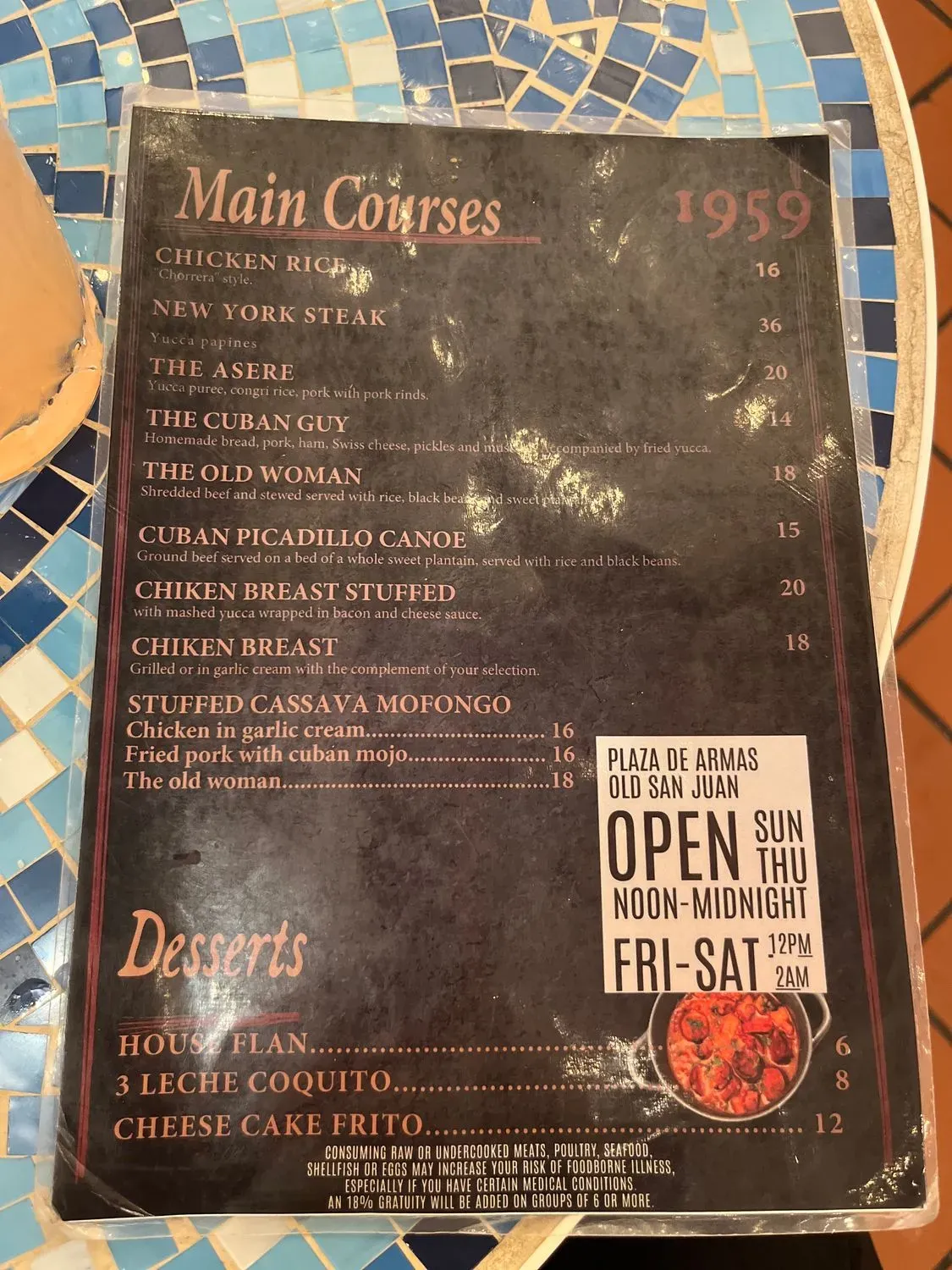 Menu 3