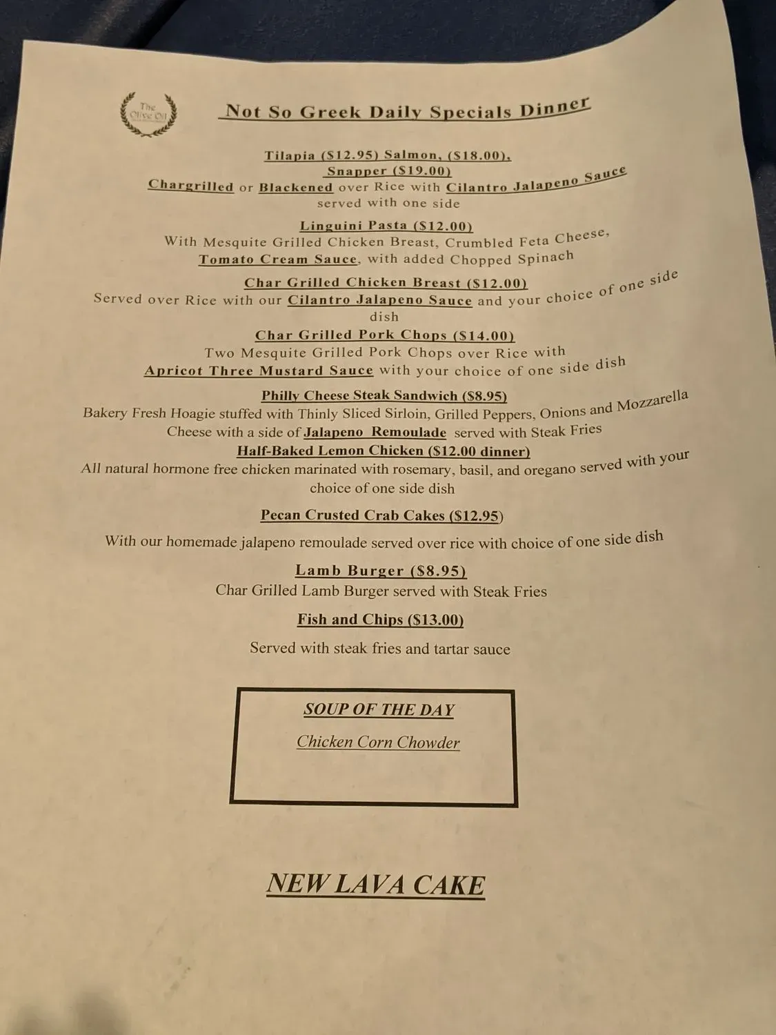 Menu 1