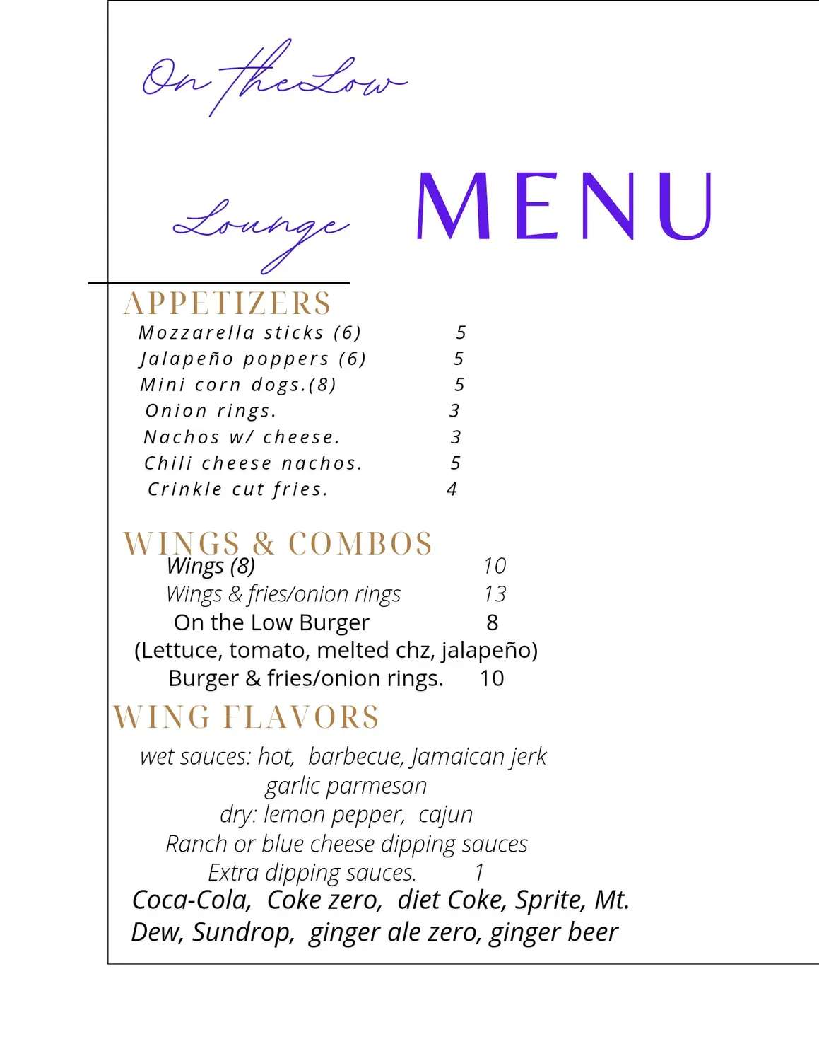 Menu 5
