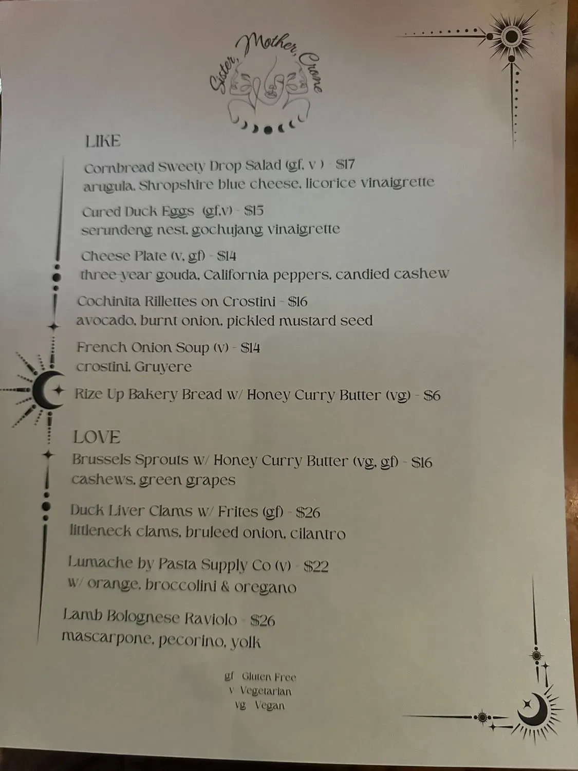 Menu 1